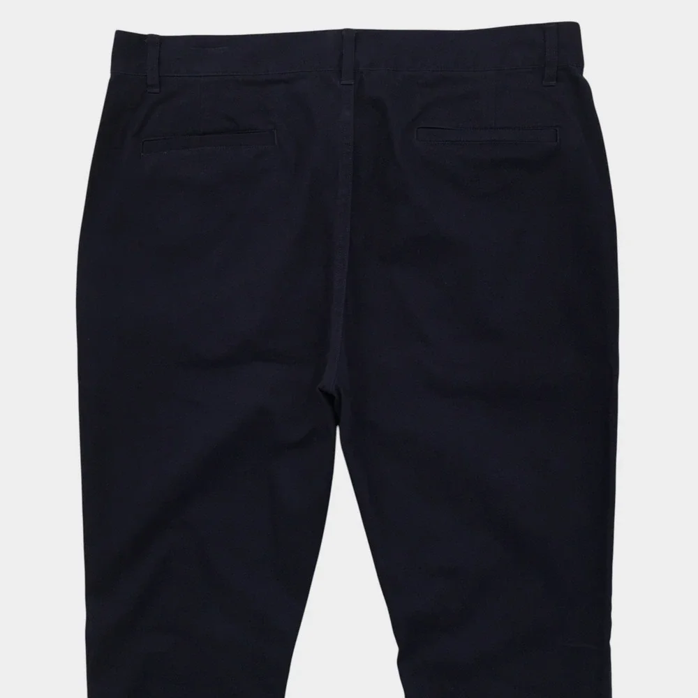 Taylor Stitch Mens 34 Navy Blue Organic Cotton Spandex Chino Pants Slim Fit